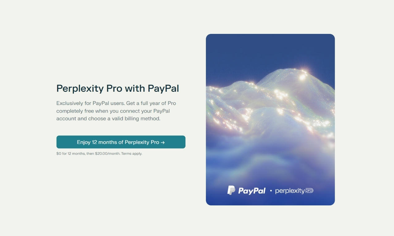 Mở trình duyệt và truy cập link đăng ký Perplexity Pro 1 năm